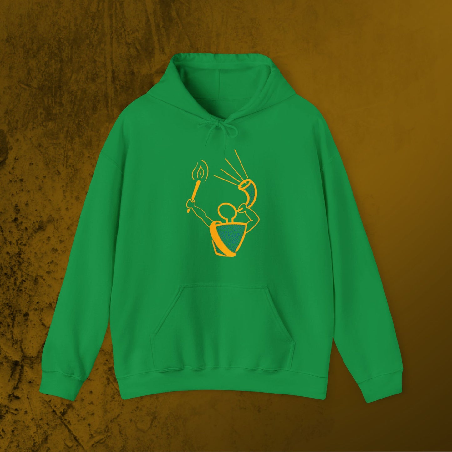 Gideon blowing the Trumpet/Horn Unisex Hoodie