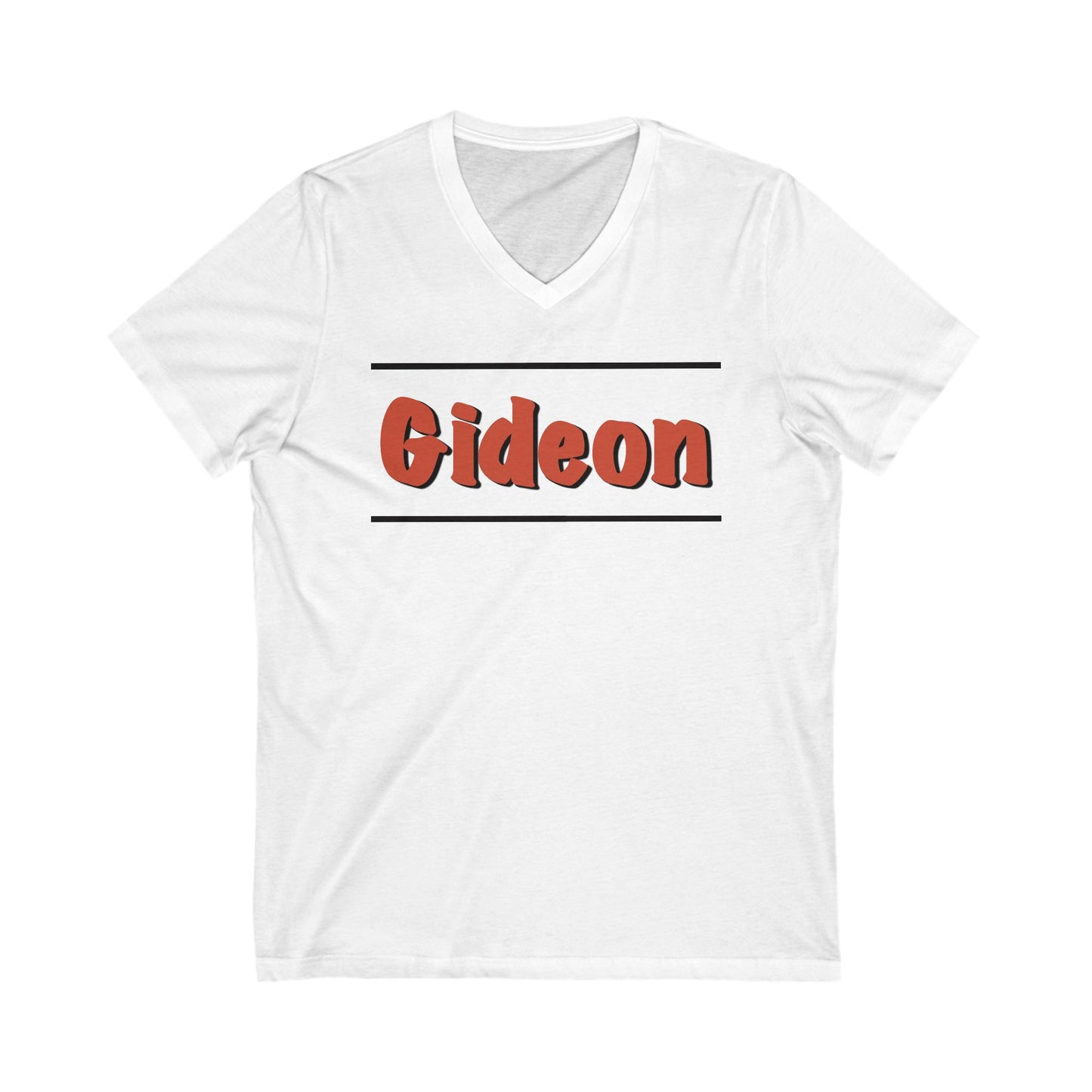 Gideon Unisex Jersey Short Sleeve V-Neck Tee