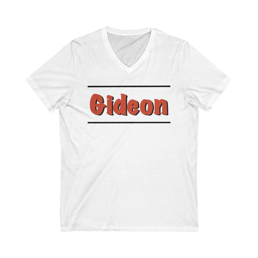 Gideon Unisex Jersey Short Sleeve V-Neck Tee