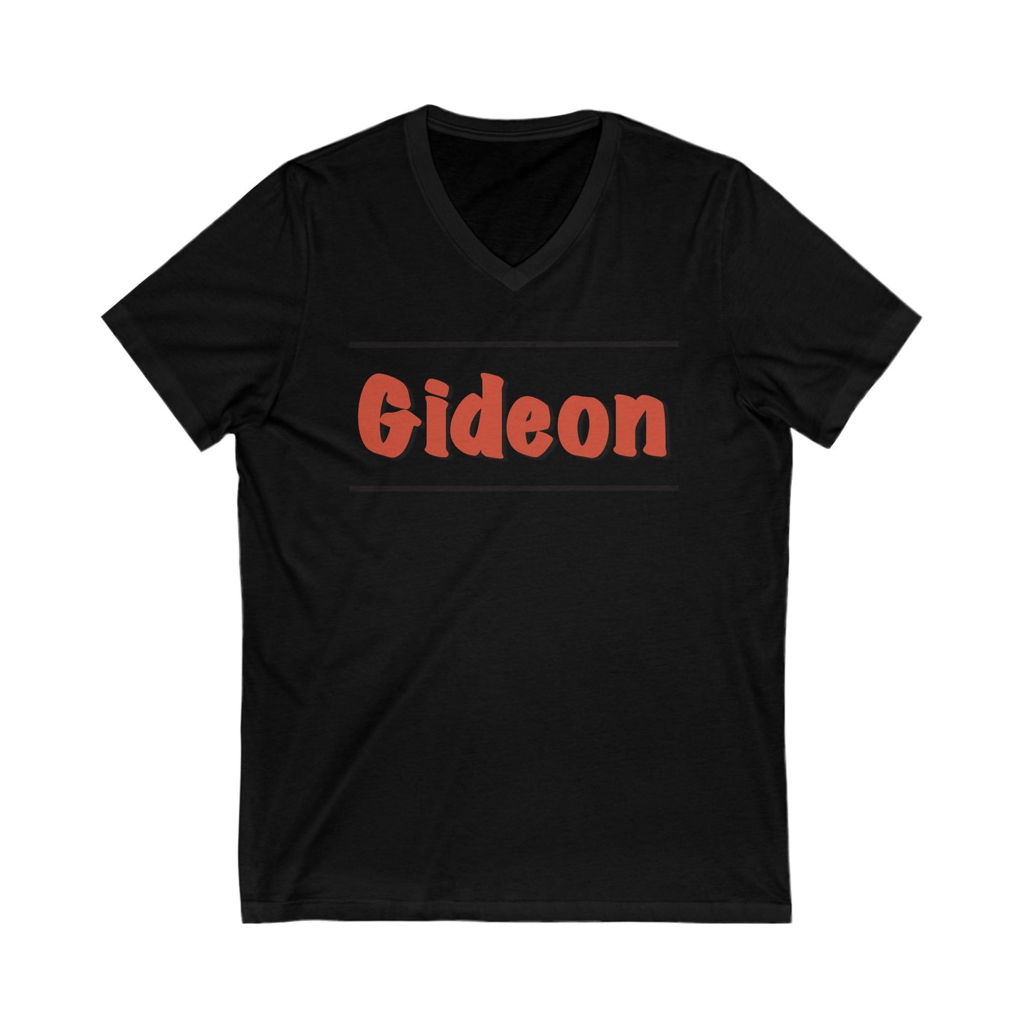 Gideon Unisex Jersey Short Sleeve V-Neck Tee