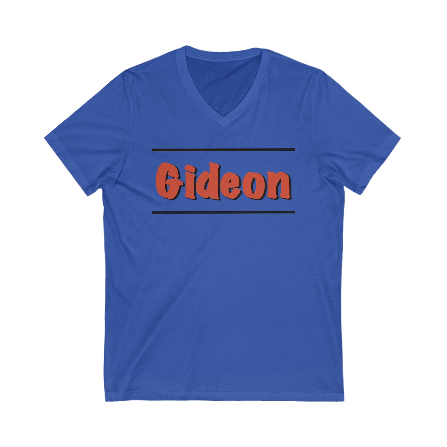 Gideon Unisex Jersey Short Sleeve V-Neck Tee