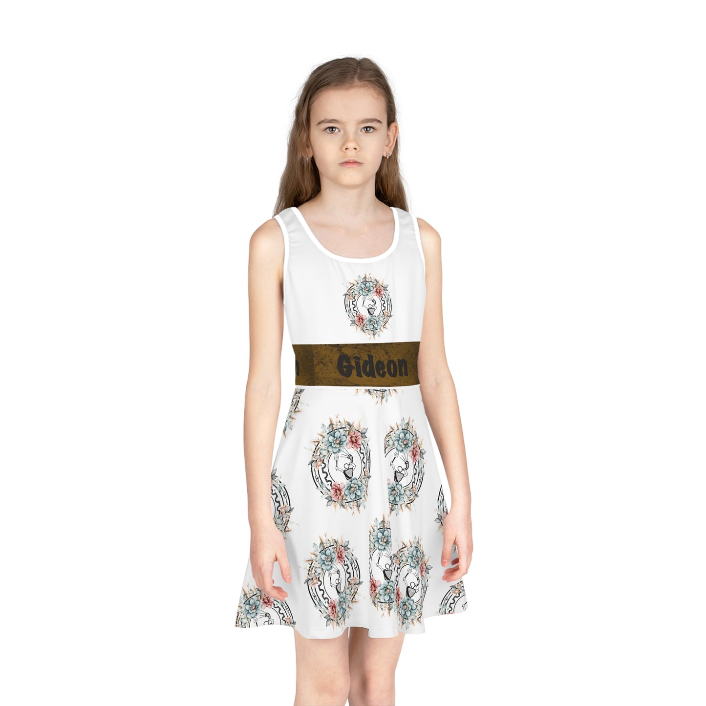 Girls' Sleeveless Sundress (AOP)