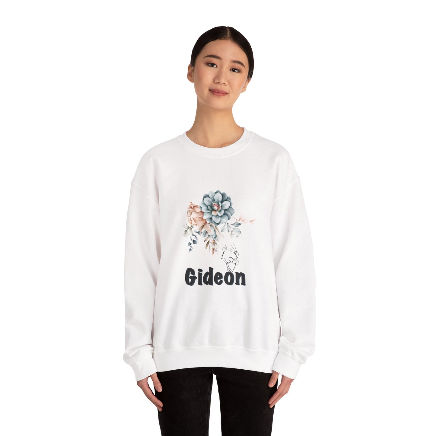 Gideon Floral Unisex Heavy Blend™ Crewneck Sweatshirt