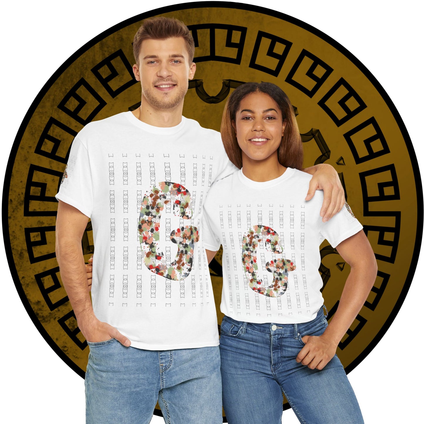 Design G colourful Unisex Heavy Cotton Tee